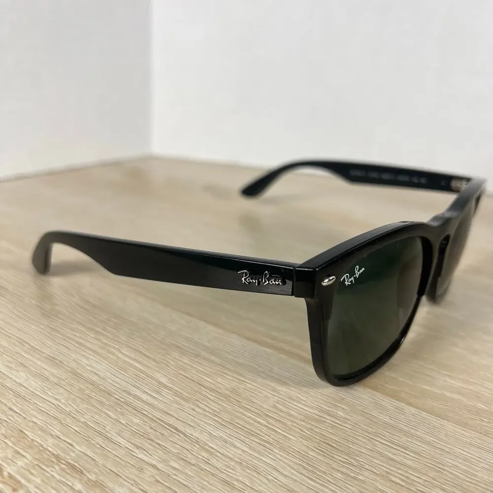 Ray-Ban RB4487-F Steve 6629/71 Sunglasses Polished Black 54-18-145 Italy